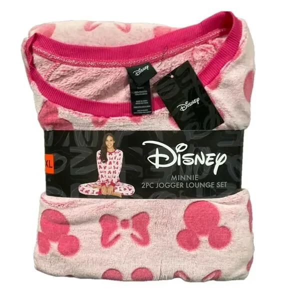 Disney Women's Pajamas Set Pink Size XXL NWT - Picture 2 of 5